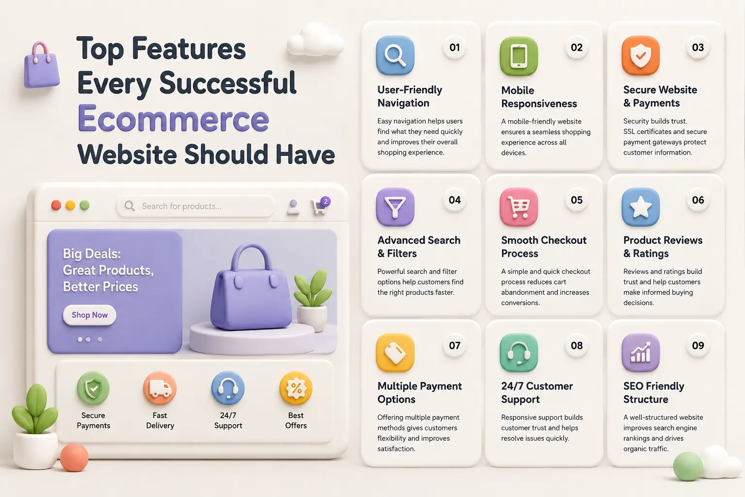 Top Features Every Successful Ecommerce Website Should Have